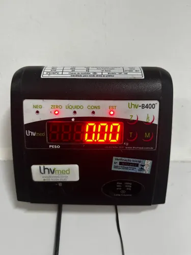 Balança plataforma Inox LHVmed 100kg 20g 50x40cm