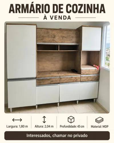 Armário de cozinha reforçado 