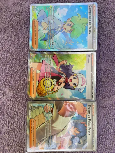 Lote de Cartas Pokémon TCG - Treinadores Raros (Full Art/Ilustração Especial)