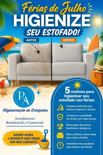 Lavagem a seco - mês de férias em ofertas 