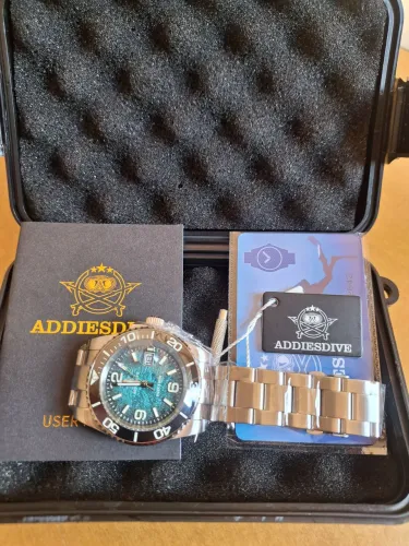 Relógio Addiesdive AD2513 Novo na Caixa | Azul Diferenciado | Aço 316L | 200M