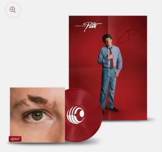 Charlie Puth disco de vinil autografado 