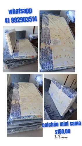 Colchão mini cama 148x68 novo # 10x sem juros no cartão 
