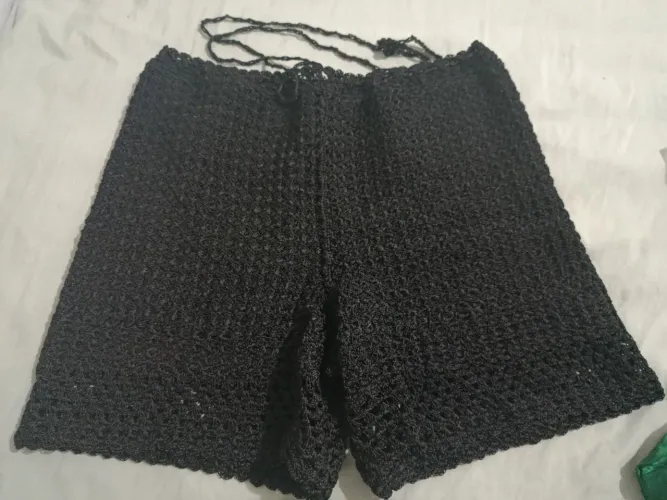 Short de crochê