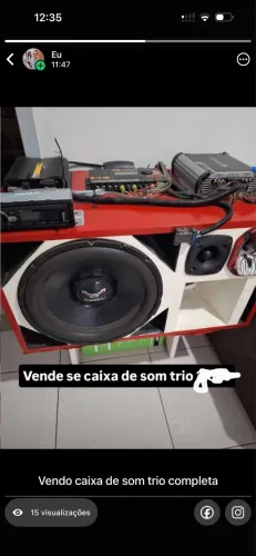 Caixa de som trio