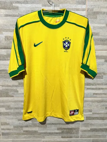 Camisa retrô seleção brasileira 98 m