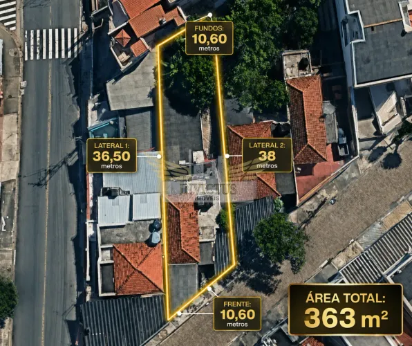 Terreno Residencial à Venda, 363m² - Vila Helena, Santo André/SP.