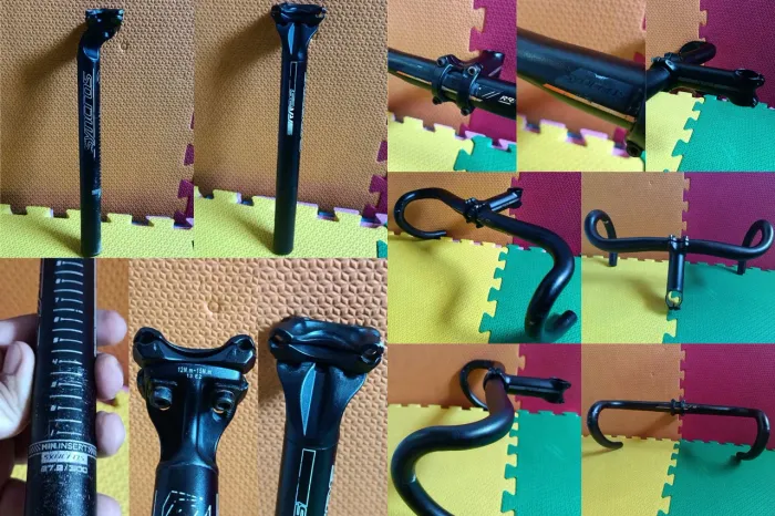 Guidão, mesa e canote syncros alumio