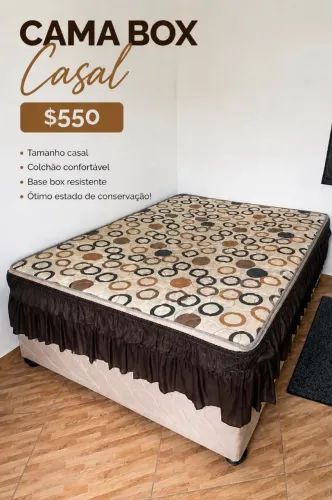 Cama box Casal (PREÇO NEGOCIÁVEL)