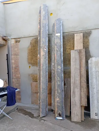 Retirada de materiais