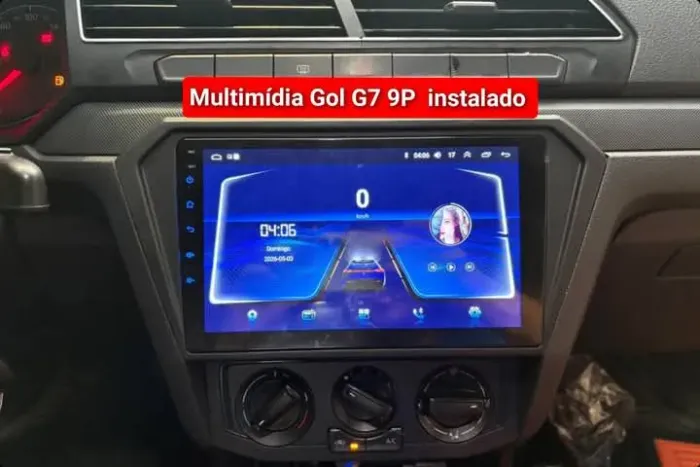 Central multimídia gol G7 9P Android 2ram 32g carplay YouTube wifi Waze Netflix bluetooth 