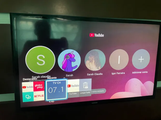 smart tv 32 polegadas funcionando tudo perfeitamente 
