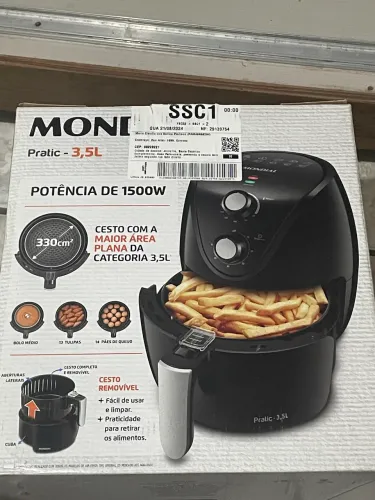 Air fryer Mondial 1500w 3,5L novo nunca usado