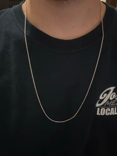Corrente de prata maciça 925 italiana 3mm estilo cordão baiano