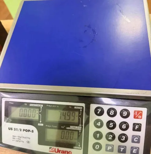 BALANÇA COMERCIAL URANO 6/15/31kg COM MEMÓRIA 