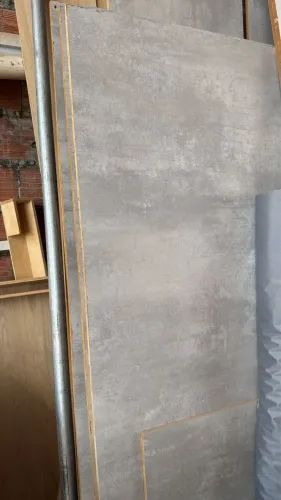 8 chapas de MDF cimento queimado