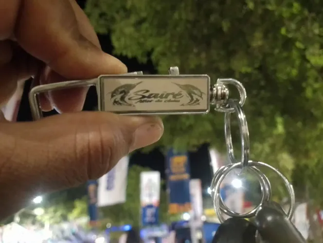 Chaveiros personalizados Sairé 2026 etc