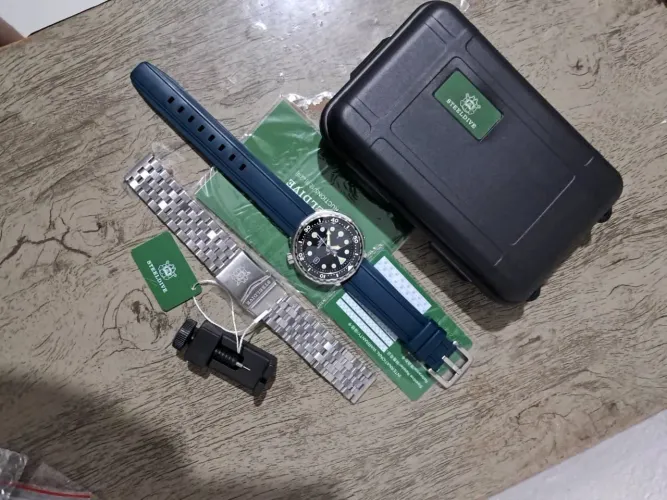 Relógio diver 300m nh35 seiko adiesdive