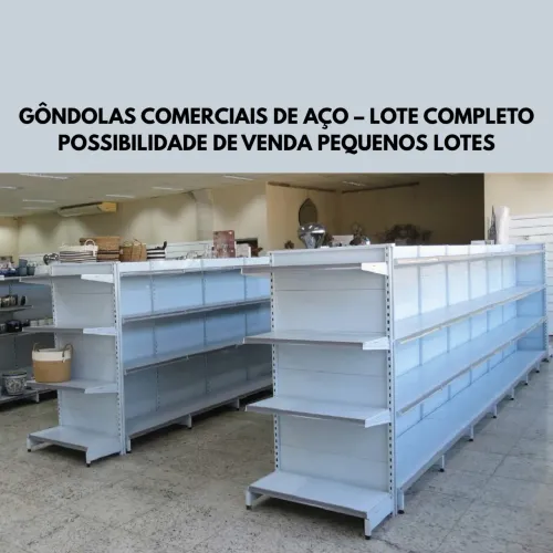 gondolas mini mercado - lote