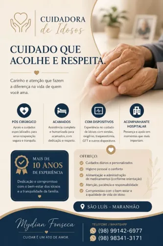 CUIDADORA DE IDOSOS 