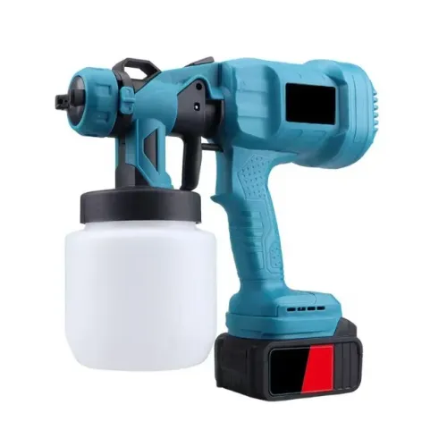 Pistola De Pintura Elétrica Pulverizador Tinta Portatil 48v 2 Baterias
