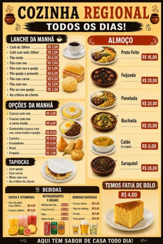 Comidas regional montese delivery 