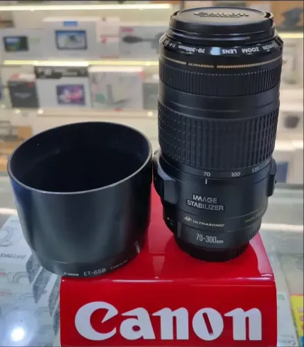 Lente Canon 70-300 estabilizer Ultrasonic Nova
