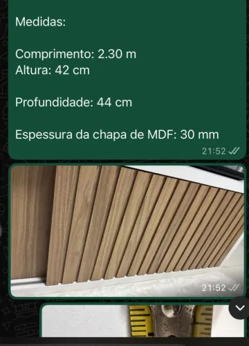 Rack em MDF planejado por Marceneiro.