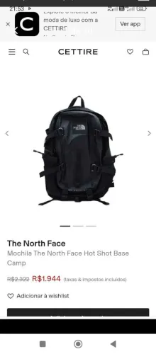 Mochila North face hot shot base Camp vale 1.980 quero 500