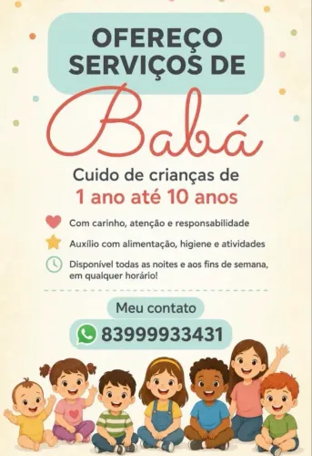 Babá semanal e folguista