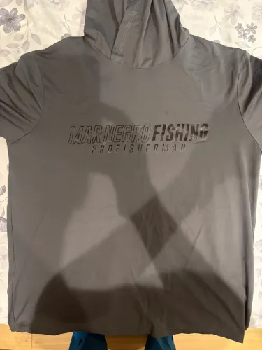 Camisa Mar Negro proteção UV 100% poliamida, pesca, praia, atividade outdoor
