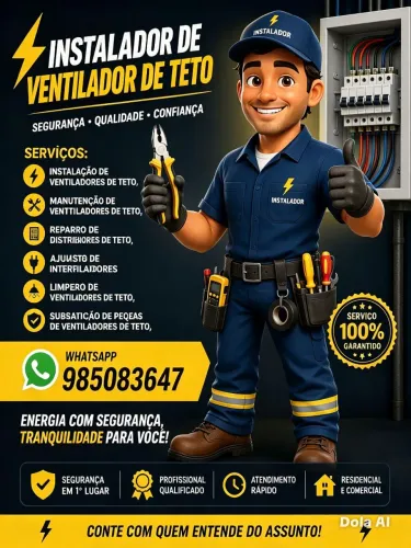 Ventilador de Teto Instalação e Manutenção