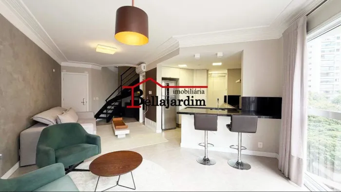 Apartamento Duplex Mobiliado para Alugar no Bairro Jardim Santo André/SP