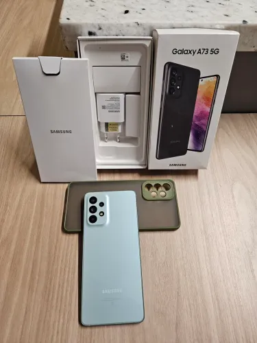 SAMSUNG GALAXY A73 5G - IMPECÁVEL | COMPLETO NA CAIXA + CAPA