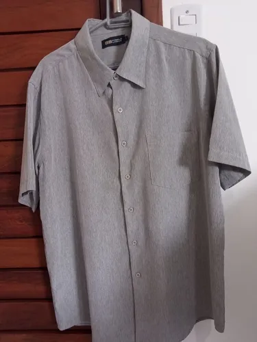 Camisa Social Masculina em Poliéster 