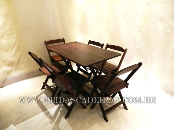Conjunto de mesa de madeira para pizzaria