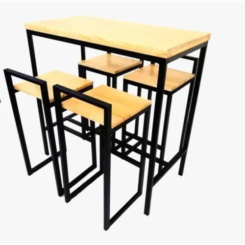 Locação de Mesa Bistrô com banquetas modelo industrial 
