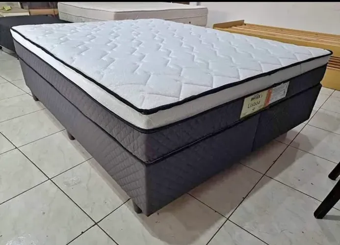 Cama box casal king/ molas ensacadas pronto entrega