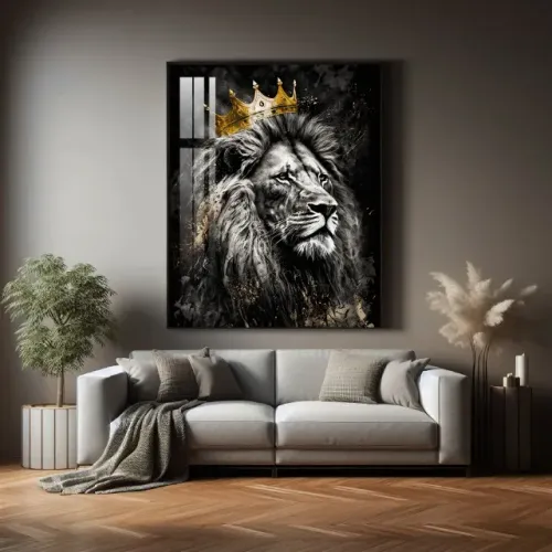 Quadro Decorativo c/ Moldura e Vidro Sala/Quarto - 1,20m x 80cm (feito sob encomenda, Eldo