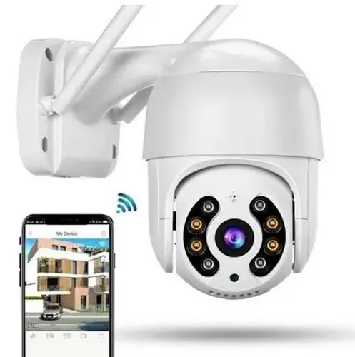 Câmera a Prova D'água 4mp wifi lente dupla Bivolt 110/220