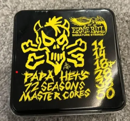 Cordas Metallica Ernie Ball do James Hetfield! Box Super Raro! Contém 3 sets!