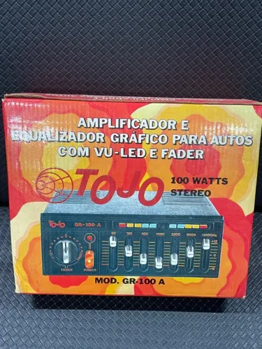 Equalizador e amplificador tojo gr-100a