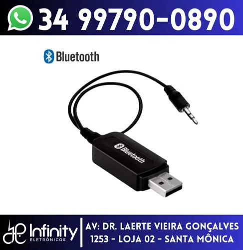 Receptor Bluetooth de Audio P2/USB Som Carro