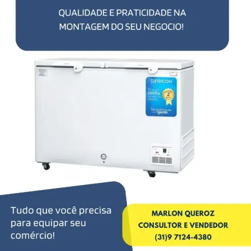 Congelador Novo Fricon  503 Litros Dupla Ação