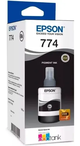 Tinta Epson EcoTank 774 Preta - Original  - 140ml