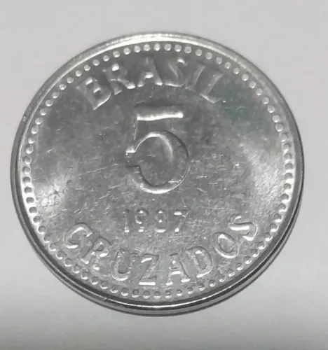 Moeda Brasileira de 5 Cruzados