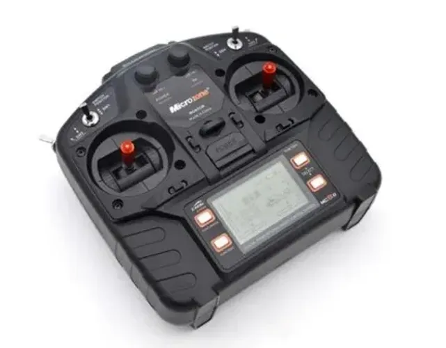 Rádio Microzone MC8B 2.4G 8canais + MC9002 Receptor Aeromodelo/Drone
