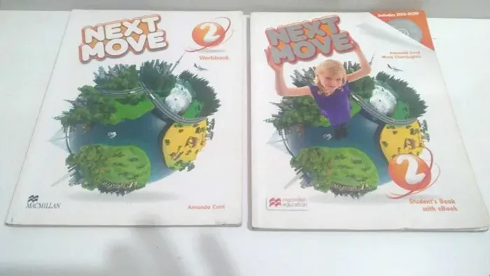 Livro de Inglês Next Move 2 *** MacMillan ***Com 2 Livros como nas fotos ***