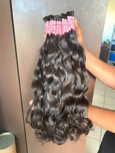 Cabelo humano na promoção