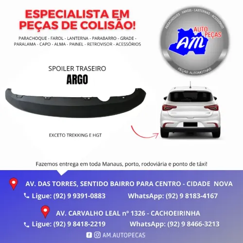 parachoque traseiro inferior do ARGO